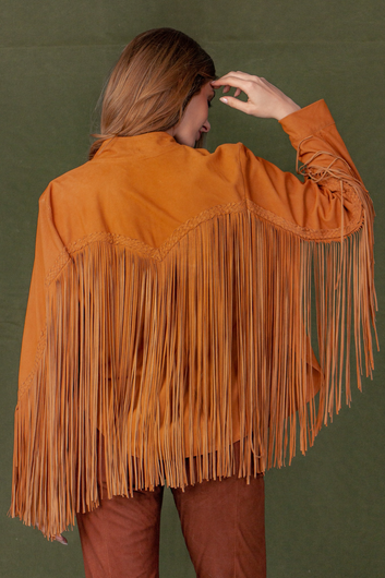 Women's Long Pelica Leather Blazer - Ana Paula | Brown
