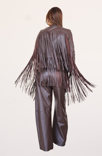 Jaqueta Feminina de Couro Pelica - Sarah